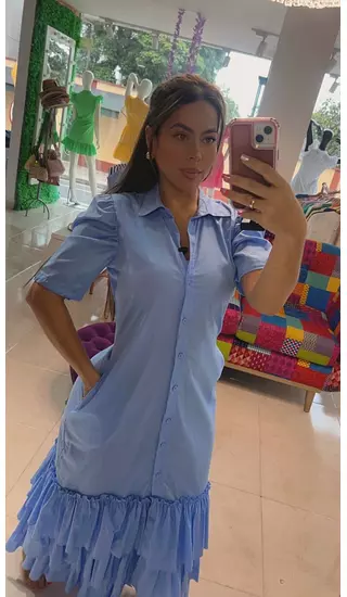 Vestido Azul Cielo – Estilo Fresco Y Sofisticado