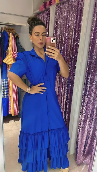 Vestido Azul Rey