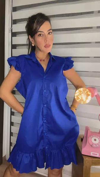 Vestido Azul Rey