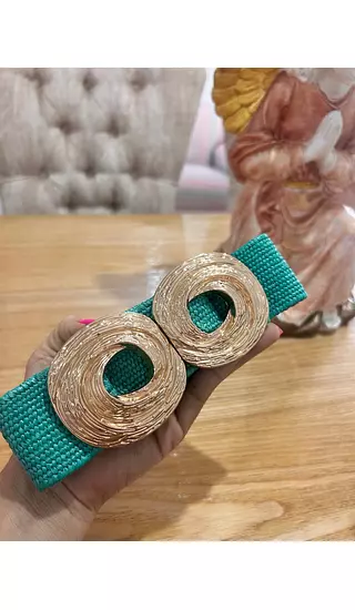 Cinturón Verde Menta Chic – Estilo Y Funcionalidad