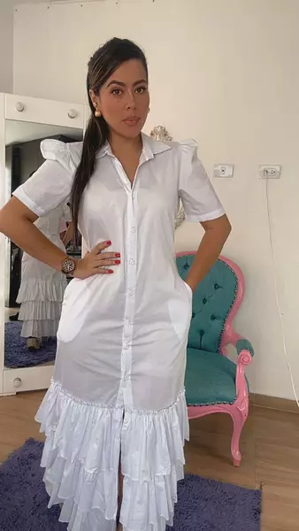 Vestido Blanco Bolero