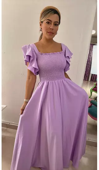Vestido Lila – Frescura Elegante Y Delicada