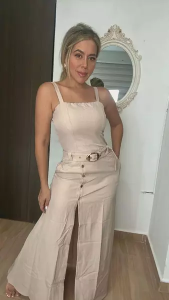 Vestido Beige