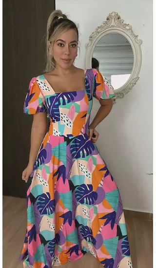 Vestido Multicolor – Estilo Vibrante Y Chic