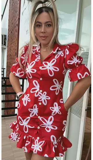 Vestido Rojo – Elegancia Atemporal Y Confort