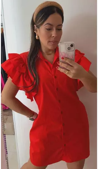 Vestido Rojo – Elegancia Atemporal Y Confort