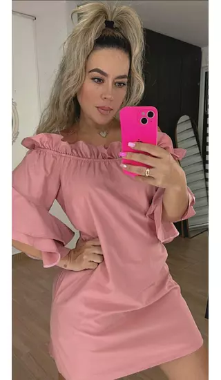 Vestido Palo De Rosa – Elegancia Suave Y Versátil