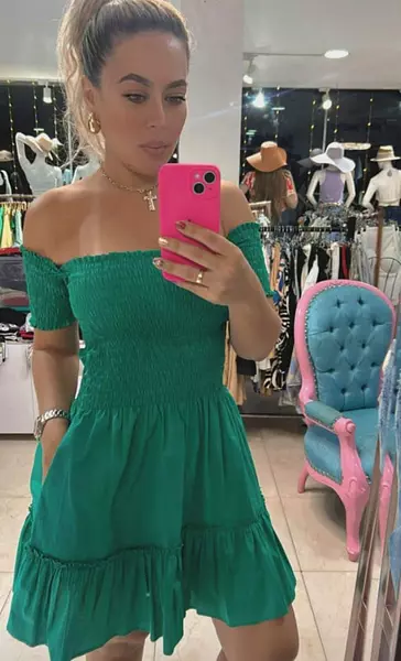 Vestido Verde Oscuro