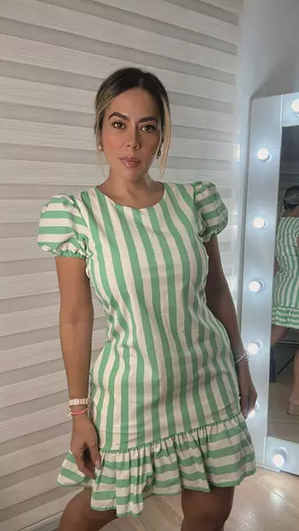 Vestido Rayas Verde