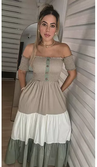 Vestido Verde Tierra – Elegancia Natural Y Versatilidad