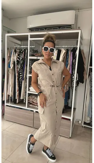Vestido Cargo – Chic Urbano Y Funcional