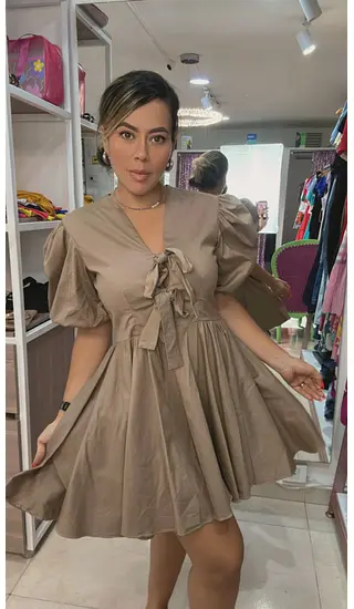 Vestido Caqui – Estilo Neutro Y Sofisticación