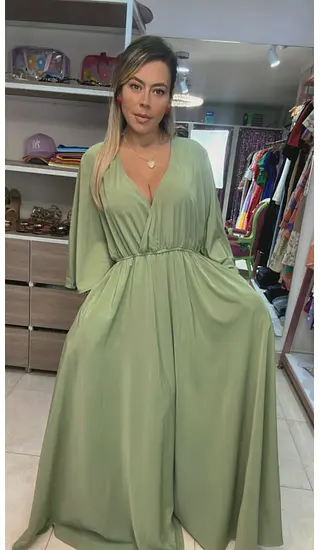 Vestido Verde – Estilo Fresco Y Sofisticado