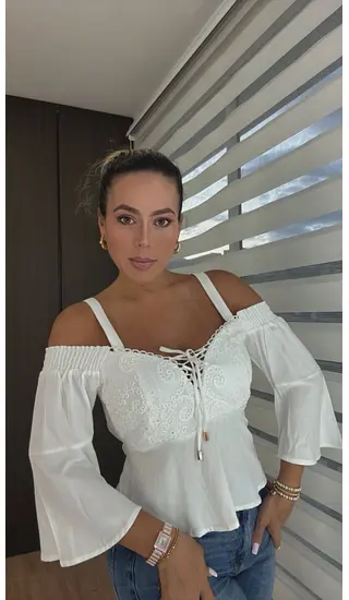 Blusa Blanca Femenina