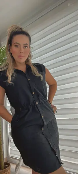 Vestido Negro De Mujer Sin Mangas