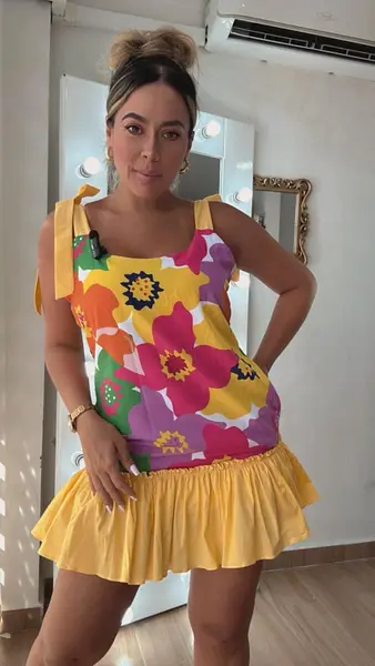 Bata Femenina De Tiras Estampada