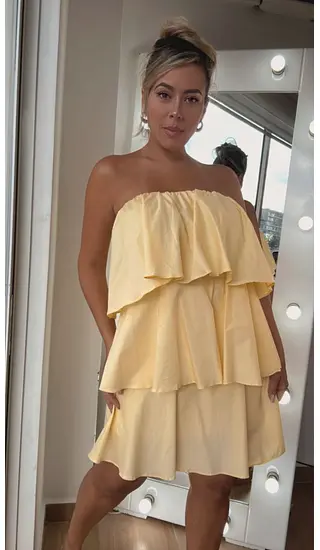 Vestido Corto Amarillo