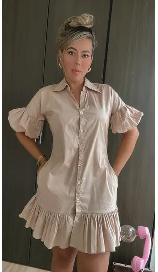 Vestido Camel – Estilo Fresco