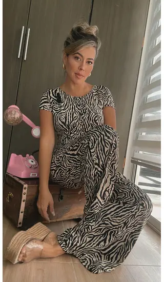 Enterizo Animal Print Cebra