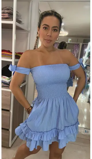 Vestido Azul Bebe– Estilo Vibrante