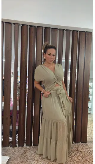 Set Crepé Hoja Seca – Suavidad Que Resalta