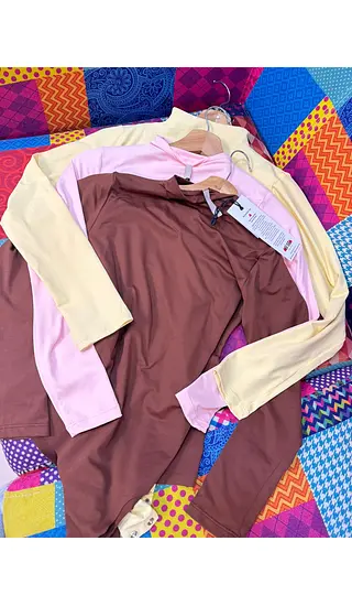 Body Manga Larga Con Cuello Bandeja Para Mujer