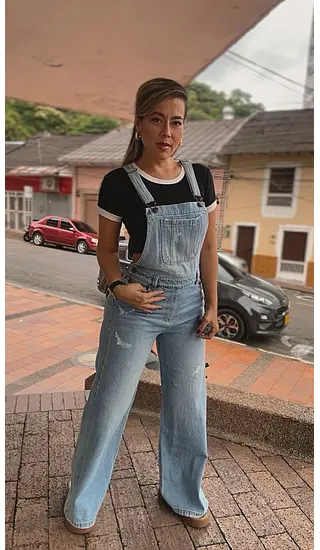 Bragas De Jean Claro Para Mujer Con Bolsillo Frontal Y Ti