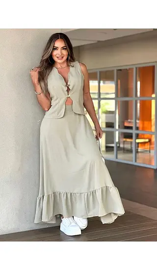 Set Verde Hoja Seca Mujer