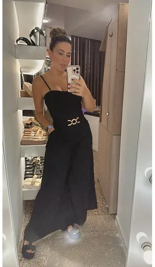 Enterizo Negro Moderno Y Estilizado Para Mujer