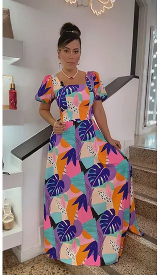 Vestido Multicolor – Estilo Vibrante Y Chic
