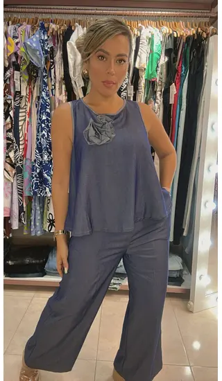 Conjunto Ligero Y Chic En Tela Fresca