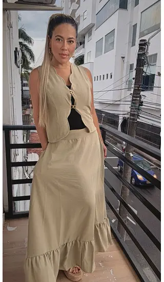 Set Verde Hoja Seca Mujer