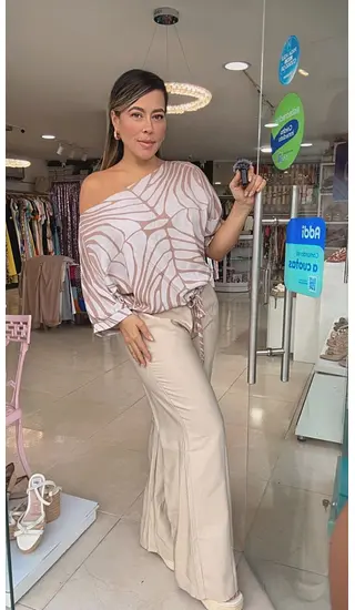 Set Camel Estampado Chic