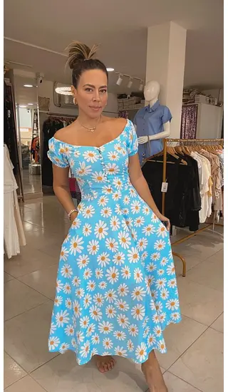 Vestido Largo Floral En Seda Estudio, Fresco Y Elegante