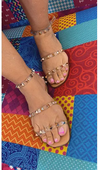 Sandalias Glam Con Taches