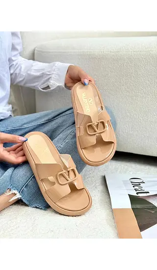 Sandalia Camel Valentino