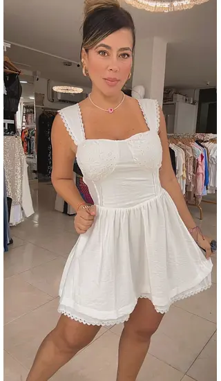 Vestido Blanco Fresco Chic