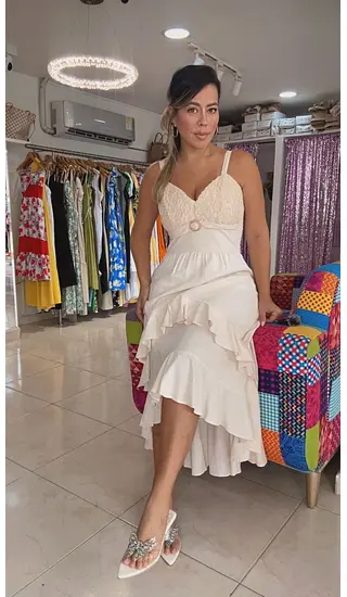 Vestido Elegancia Marfil