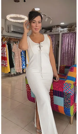 Vestido Blanco Lace Chic