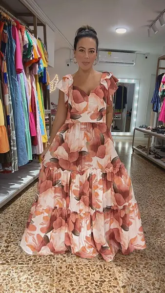 Vestido Terracota Bloom 🌺