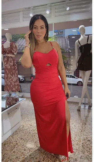 Vestido Pasión Carmesí