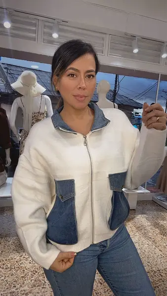 Chaqueta Denim Latte