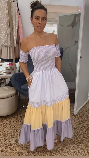 Vestido Largo Pisos - Tonos Pasteles