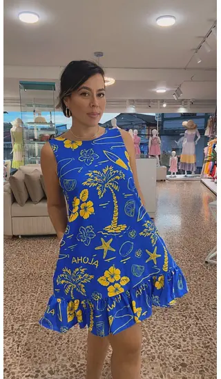 Vestido Costa Azul