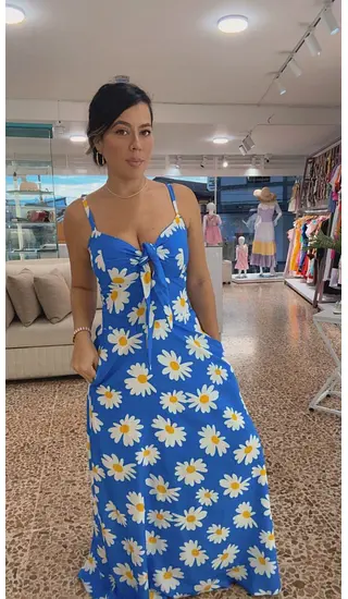 Vestido Margarita Azul.