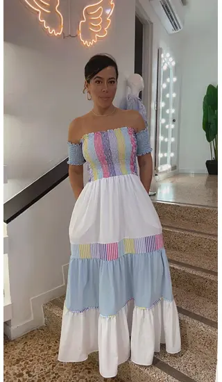 Vestido Largo - Arcoíris