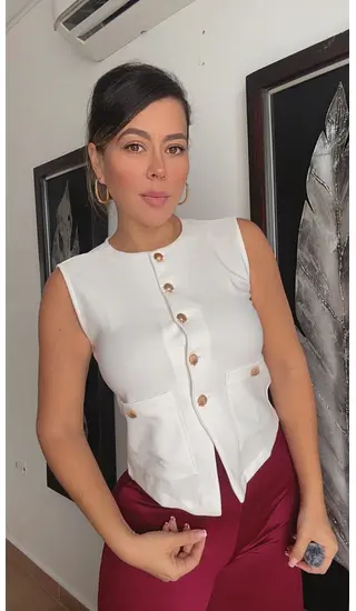 Blusa Chaleco Chic