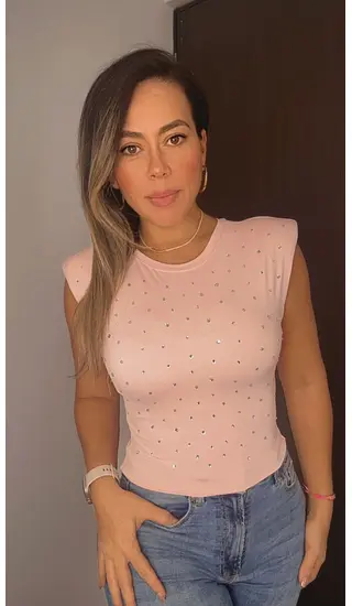 Blusa Brillo Rosa