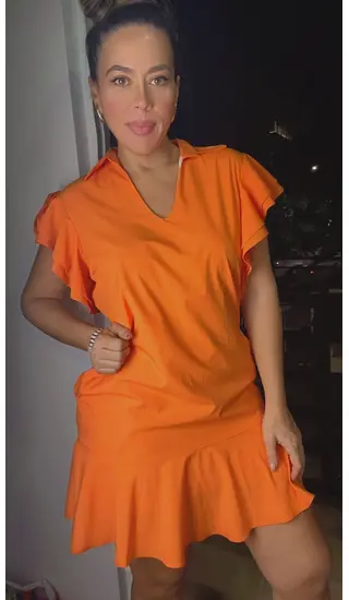 Vestido Atardecer Naranja