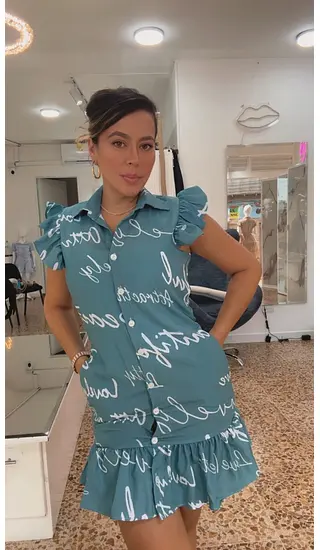 Vestido - Estampado Letras